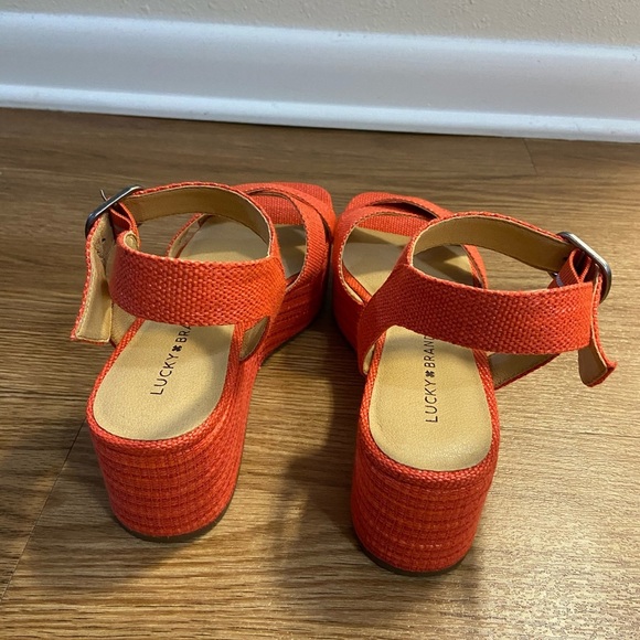 LUCKY BRAND Bikaro Ankle Strap Platform Sa… - Picture 7 of 10